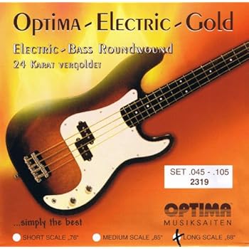 Optima Electric Bass Strings Golden Strings Round Wound