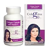COLAGEINA 10 Collagen Capsules with Vitamin C, for a Younger Look, Healthier Hair and Stronger Nails. Improves Elasticity of The Skin and Repair Joints. Reduce The Signs of Aging.