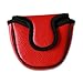 Big Teeth Golf Mallet Putter Cover Headcover Club Protector Magnetic Closure Don't FIT Iron Material Putter for Scotty Cameron Taylormade Odyssey 2 Ball Club (Red)