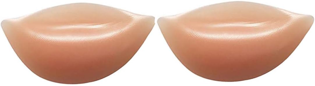 1 Pair Silicone Breast Inserts, Waterproof Enhancers Bra Inserts Breast Chest Pads for Swimsuits Bikini Sports Bra