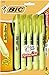 BIC Brite Liner Retractable Highlighter, Chisel Tip, Yellow, 5-Count