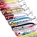 Aorace Artificial Fishing Lures Kit 3D Eyes Hard Popper Lures for Saltwater Freshwater