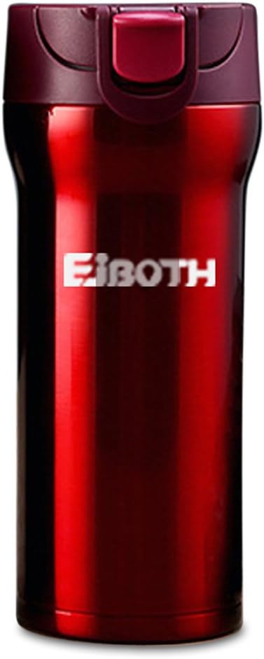 EJBOTH 350 ml Vacuum Bottle, Thermal Insulation Cup Water Flask Warm Travel Mug Stainless Steel Vacuum Cup Portable Hot Beverage Tea Coffee For Camping Fishing Guide Tourism Travel Auto [Red]