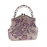 Covelin Women's Vintage Clutch Handbag Flower Beaded Evening Tote Bag Hot