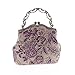 Covelin Women's Vintage Clutch Handbag Flower Beaded Evening Tote Bag Hot