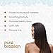 Pure Brazilian Anti-Frizz Daily Shampoo & Conditioner, Salt-Free & Color Safe, Enriched with Keratin, Argan Oil & Acai, 1 Liter (33.8 Fl Oz)
