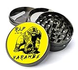 R.I.P Harambe Gorilla Cininnati Zoo 1999-2016 Extra Large 5 Piece Spice Tobacco Herb Grinder with Pollen/Keef Catcher