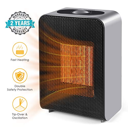 Portable Heater For Room Non Electric Lifesmart ZCHT1071US 1500 Watt