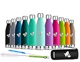 Aorin Vacuum Insulated Stainless Steel Water Bottle - 24 hrs Cooling & 12 hrs Keep Warm. Powder coating Scratch resistance Easy to clean.