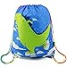 Dinosaur Drawstring Backpack Bag for Kids Boys Girls Teens, Gift String Bag Gym Cinch Sack for School and Birthday Party