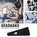 COOLOO Headbands for Men Women 2 Pack, Sweat Bands for Running Yoga Cycling Gardening Spa Workout-Performance Stretch Moisture Wicking Hairband, Black + Black