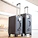 Luggage Tags, WeBravery Suitcase Labels Business Card Holder Travel Bag ID Metal Luggage Tag (2Pack-Silver)