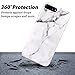 BWISH iPhone 8 Plus Case,White Marble Design Durable Slim Shockproof Flexible Smooth TPU Soft Case Rubber Silicone Skin Cover Tempered Glass Screen Protector for Apple iPhone 7 Plus 2016 iPhone 8 Plus