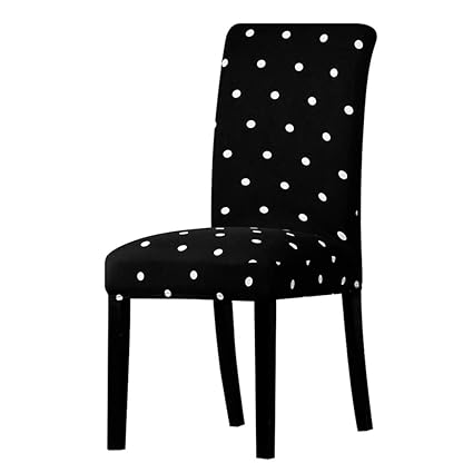 Amazon Com Berteri Printing Black White Spot Chair Cover