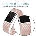 For Fitbit Charge 2 Bands, Adjustable Replacement Bands for Fitbit Charge 2 with Metal Clasp Small Large Pink