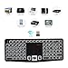 REIIE (2018 Backlit Version K03 Mini QWERTY Keyboard Adjustable DPI Touchpad for PC, HTPC, Apple, Xbox360, Wii, PS3, Black