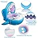 TRSCIND Baby Pool Float Swimming Floats Inflatable Shark Baby Floatie with Canopy for Infant Toddler Kid (6-36 Months)