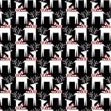 Dashing Deer Reindeer Gift Wrap Flat Sheet 24