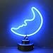 Neonetics Bar and Game Room Blue Moon Neon Sign Sculpture