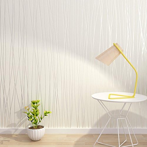 Trendy source 3d Textured Wallpaper Background Damask wallpaper, Textured Non-Woven Wallpaper for wall murals for Livingroom, Bedroom Beige white 21.6" x 393.7