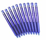 Pilot Frixion Ball Knock Retractable Erasable Gel Ink Pens,fine Point, - 0.5 mm - Blue Ink- Value Pack of 10