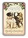 Cavallini Papers Christmas Cats and Dogs Glitter Greetings 12 Assorted Glittered Postcards Per Tin