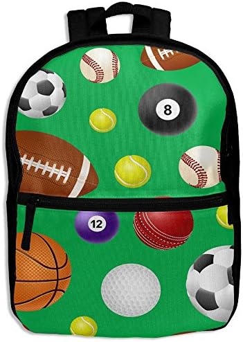 American Ball Family School Backpack Travel Bags Bookbag For Kids