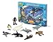 Wild Republic Ocean Dive Eco Expedition, Great White Shark, Sea Turtle, Sea Otter, Beluga Whale, Dolphin, Orca, Seal, Penguin, Oceanographer, Camera, Flashlight, 11 Piece Set