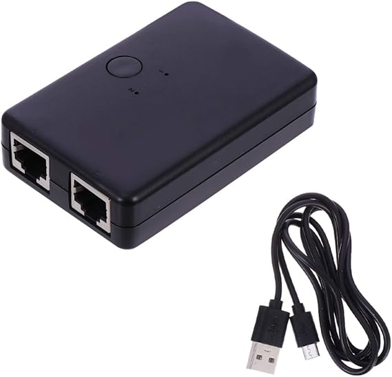 SOLUSTRE Mini 2 Port Gigabit Switch Desktop Splitter