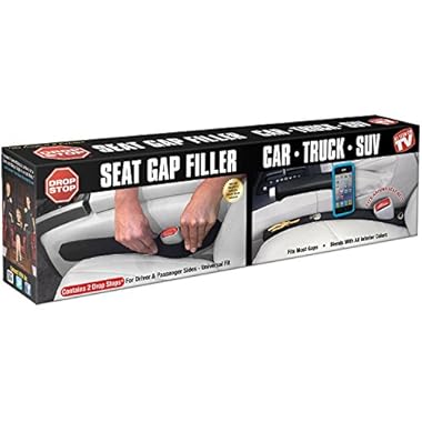 Drop Stop – The Original Patented Car Seat Gap Filler – Set of 2 (AS SEEN ON Shark Tank)
