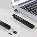 Wireless Presenter, RF 2.4GHz PowerPoint Clicker Presentation Remote Control Laser Pointer (Black)