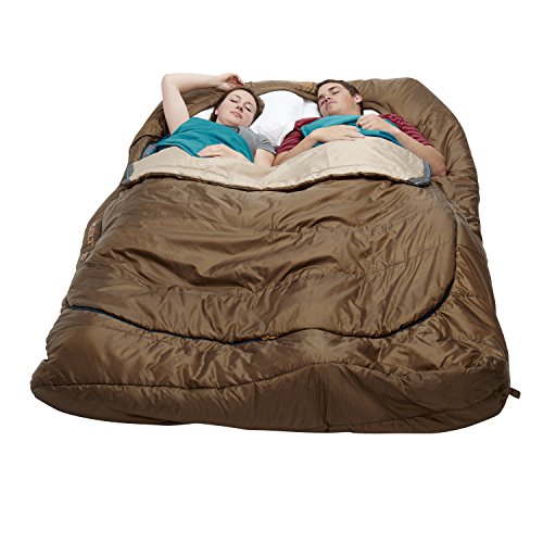 Kelty 20 Degree Double Wide Sleeping Bag, Mocha The