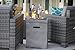Modern Concrete Fire Pit Table 20lb LP Tank Cover Holder in Gray by AKOYA Outdoor Essentials