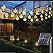 Solar String Lights Outdoor, 50 LED 24.6Ft Crystal Balls Waterproof Globe Solar Powered Fairy String Lights for Bedroom Garden Yard Home Patio Wedding Party Holiday Decoration