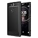 Sony Xperia XA2 Phone Case, MoKo Soft Lightweight TPU Bumper Cover Carbon Fiber Design Anti-Scratch Slim Back Panel Shock Aborsption Cellphone Shell for Sony Xperia XA2 5.2 Inch, Black