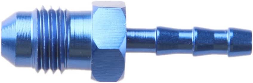 Fragola 484104 4AN Male To 1/4" Hose Barb Adapter – Blue Aluminum Fuel Fitting
