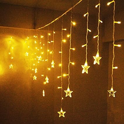 Buy Generic Yellow Led Curtain Lights Christmas Indoor