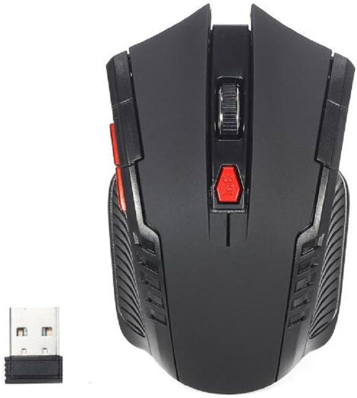 Mouse, Bestow 2.4GHz Mini Portable Optical Wireless Gaming Mouse Mice For Laptop PC With USB Receiver (Black)