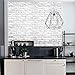 GURMORE Stone Brick Wallpaper, PVC Peel and Stick Wallpaper for Home Design and Room Decoration (brick03)