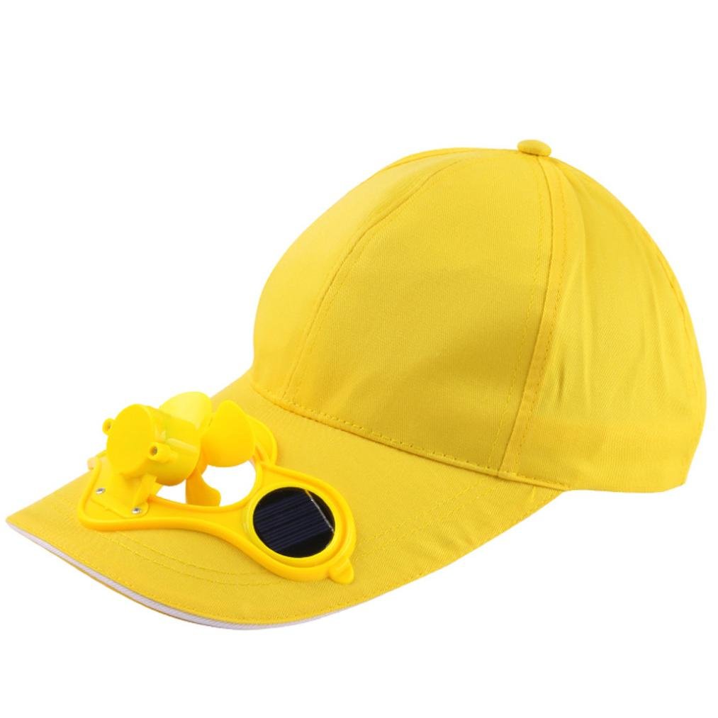 Ximandi Solar Power Baseball Caps, Hiking Solar Powered Cooling Fan Peaked Hats