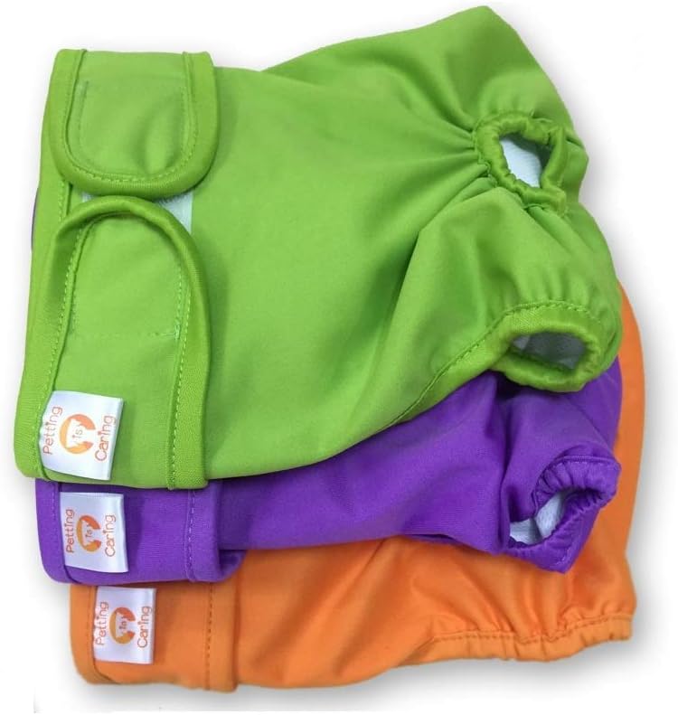 PETTING IS CARING Dog Diapers for Female Dogs 3 PACK