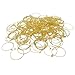Pack of 200 Wine Glass Charms Rings Earring Beading Hoop Jewelry Making Findings Party Favor (One Size, Gold)