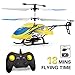 JJRC Helicopter with Remote Control, JX02 Helicopter 4 Channel with Side Propellers for Fly Sideway Altitude Hold with 3 Batteries in 18 Minutes Crash Resistance RC Toy Helicopter Gift (Yellow)