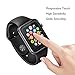 [Updated Version] AUNEOS Apple Watch Screen Protector, Apple Watch 38MM Screen Protector [2 in 1] [Full Coverage] Apple Watch Series 2 Tempered Glass Screen Protector (38mm, Black)