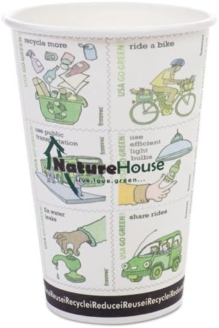 Savannah Supplies C008RPK Paper/pla Hot Cups, 8 Oz, White, 50/pack