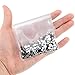 WILLBOND 1200 Pieces Flatback Rhinestones Flat Back Artificial Gems Round Glass Crystal 8 Mixed Sizes 1.5-6.5 mm for Nail Phone DIY Crafts (Black)
