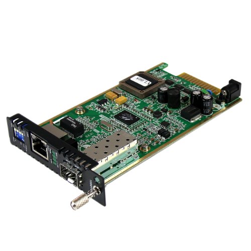 StarTech.com Gigabit Ethernet Fiber Media Converter Card Module with Open SFP Slot (ET91000SFP2C)