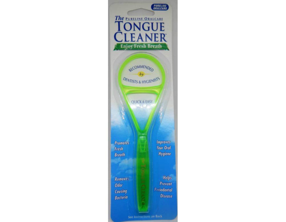 Tongue Cleaner Neon Green Plastic Health And Personal