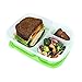 Bento Box, PYRUS Bento Lunch Box 3 Divided Compartments Reusable Lunchbox with Multi Colored Lids Perfect for School and Office(4PACK)