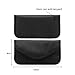 Anti-Radiation Bag, Anti-Tracking Pouch Anti-Spying GPS RFID Blocking Signal Blocker Bag Handset Function Cell Phone Case for iPhone, Samsung and Others Privacy Protection and Car Key FOB (Black)